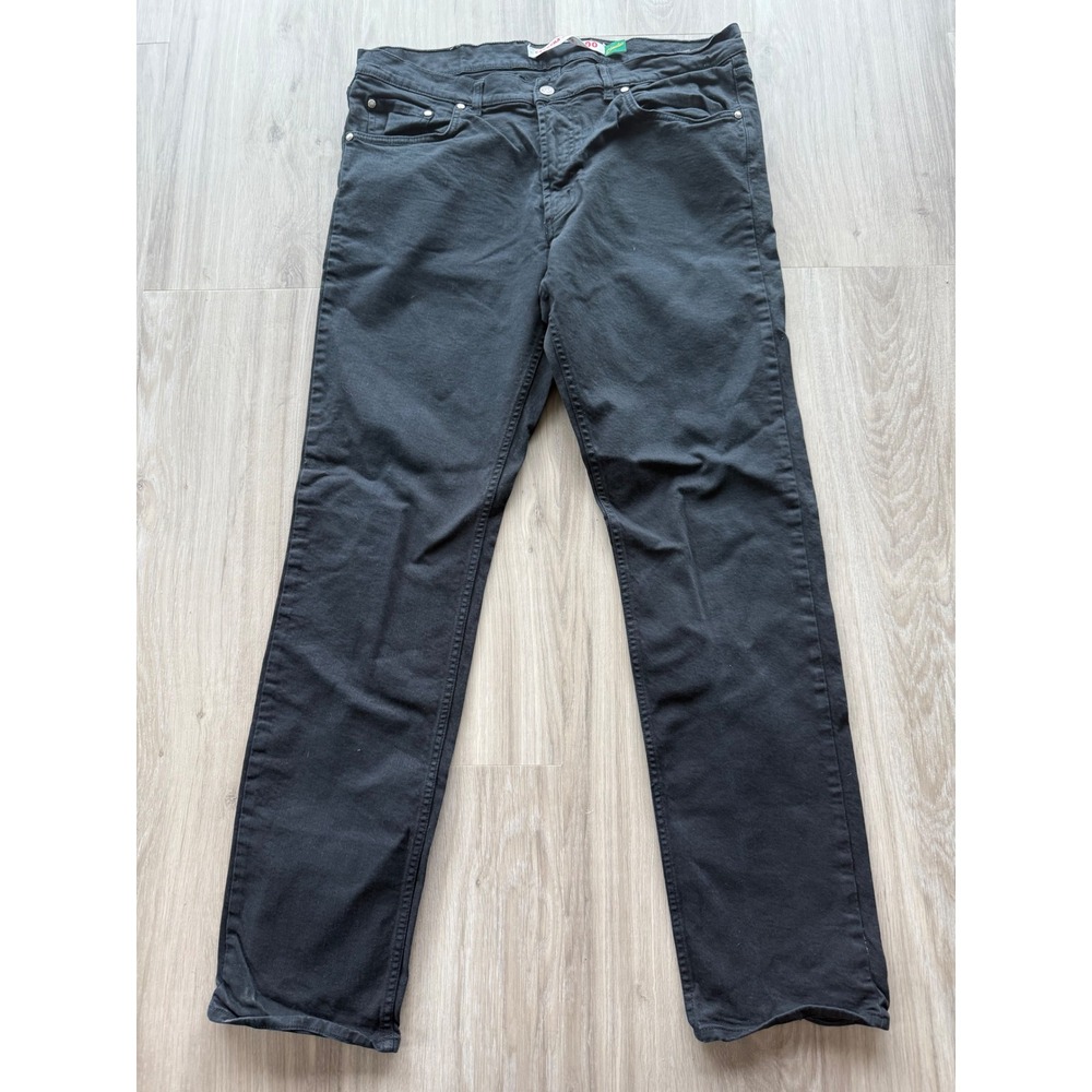 Carrera Jeans 700 Regular Elastic Black Denim Pants Mens Casual 38